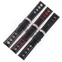 ราคา 20mm Genuine Leather Watchband Racing Sport Series Wristband Replacement For Tissot T91 1853PRS516 Watch Strap Men's Bracelet (45459491617)
