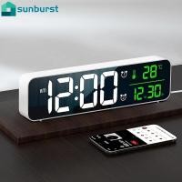 ราคา [ขายดี] นาฬิกาปลุกตั้งโต๊ะดิจิทัล LED ฟังก์ชั่นเลื่อนปลุก ตั้งโต๊ะอิเล็กทรอนิกส์ แสดงวันที่ อุณหภูมิ (20660235467)