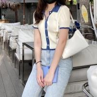 ราคา ♡ Whale Top ♡ ลดเพเสื้อเชิ้ตแขนสั้นสีพื้นกุ๊นขอบ มี2สี ฟ้า/เหลือง :) - oncemore.s (6656501159)