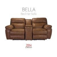 ราคา ZEN Collection โซฟา โซฟาปรับนอน 2 ที่นั่ง Recliner รุ่น BELLA Premium PU พร้อมคอนโซล (15411355663)