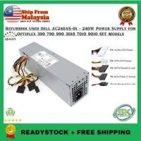 ราคา Refurbish ใช้แหล่งจ่ายไฟ Dell AC240AS-01 - 240W สําหรับ Optiplex 390 790 990 3010 7010 9010 รุ่น SFF (25364422322)