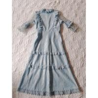 ราคา เดรสลูกไม้ยาวงานป้ายloveloveสีฟ้าสดใส (20482894460)