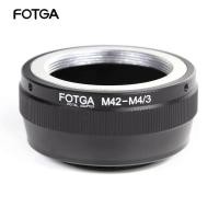 ราคา FOTGA Focus Foto Adapter Ring for M42 42mm Screw Mount Lens to Olympus Pen and Panasonic Lumix MFT M4/3 Mount Mirrorles (28719468126)