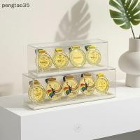 ราคา [ใหม่] 1 ชุดกล่องเก็บเหรียญพลาสติกสี่เหลี่ยมเหรียญทองแสดง Ra สําหรับรางวัลนักวิ่งมาราธอน Safepact Organization TH (27744687881)