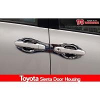 ราคา เบ้ามือเปิด เบ้ามือเปิดประตู กันรอยประตู Toyota Sienta สีโครเมียม (3623088116)