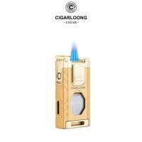ราคา CIGARLOONG ไฟซิการ์ 3 เปลวไฟ ✨ ระบบ ป้องกันลม + ตัวเครื่องโลหะ รุ่น CB-25E1 (43413498780)