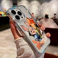 ราคา HPเคสโทรศัพท์สําหรับIphone X XS XR 11 12 13 14 15 16 PRO PROMAX 17 AIR 17 PRO MAX CLEARเคสใสSuotopia Judy Hopps & Nick Wilde SoftcaseซิลิโคนปลอกคริสตัลPremium B128 (46555161519)