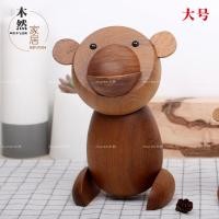 ราคา ลิงสัตว์ไม้แกะสลักของขวัญผลิตภัณฑ์ไม้งานฝีมือเปิดของขวัญตกแต่งบ้านตกแต่ง * 30510 (50660311823)