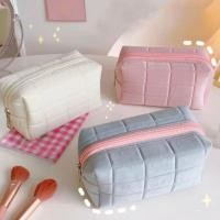 ราคา กระเป๋าเดินทางมัลติฟังก์ชั่น SHORT FLEECE Velvet MAKEUP Organizer เครื่องเขียนสีพาสเทล | GITACRISTAL.29 (42328027471)