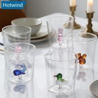 ราคา HW 300ml 3D Creative Handmade ถ้วยแก้วสัตว์น่ารักพืชรูปร่าง Borosilicate ถ้วยแก้วสําหรับน้ําผลไม้กาแฟนมเครื่องดื่มเย็น G8R4 (44610360934)