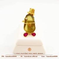 ราคา จี้พลอยธรรมชาติ ประดับทับทิมพม่าและเพชรแท้ ตัวเรือนทอง 90% ดีไซน์เป็นรูปนกเพนกวินใส่หมวก น่ารัก งานฝีมือจากจันทบุรี (29957134174)