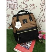 ราคา ANELLO POLYESTER CANVAS รุ่น classic สีน้ำตาล-ดำ ของแท้ (86707392)