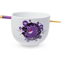 ราคา Silver Buffalo Pokemon Gengar Pokeball เซรามิคราเมนก๋วยเตี๋ยวชามข้าวพร้อมตะเกียบ, ไมโครเวฟปลอดภัย, 20 ออนซ์ (52159515738)