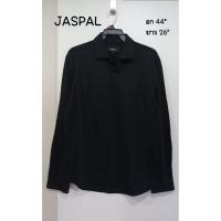 ราคา JASPAL เสื้อเชิ้ตดำ ผ้าดี (54704797231)