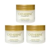 ราคา (3 กระปุก)Catherine Cosmetics Lanolin Cream 100ml. With Grape Seed Oil & Vitamin E (2606670105)