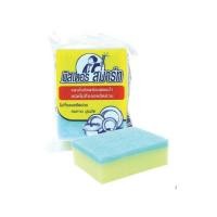 ราคา มิสเตอร์สมาร์ท แผ่นใยขัดพร้อมฟองน้ำ Mr.Smart Scourer Sponge 1Pcs. (54859433324)