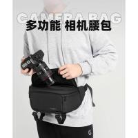 ราคา Cwatcun Hong Kong ยี่ห้อ Carden กล้องเอวกระเป๋ากล้องไหล่กระเป๋า Crossbody กระเป๋า SLR กระเป๋าเก็บเลนส์เหมาะสําหรับ Sony Fuji xt4xt5 Nikon R5 กระเป๋ากล้อง (42381530954)