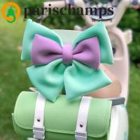 ราคา PARISCHAMPS จักรยานไฟฟ้า Bowknot, DIY รถตกแต่งรถจักรยานยนต์ที่นั่งด้านหลังโบว์,ซาตินริบบิ้นโบว์ Universal จัดแต่งทรงผม Dual-สีรถจักรยานยนต์หมวกกันน็อคตกแต่งขี่จักรยาน (50160642250)