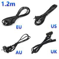 ราคา 1.2m EU US AU UK Power Cable Euro Plug IEC C13 AC Power Supply สายไฟสําหรับ PC คอมพิวเตอร์ Monitor Samsung TV ลําโพง (27834969502)