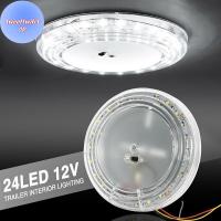 ราคา DOUSUN 12V 46 LED รถรอบเพดานโดมหลังคาแสงภายในโคมไฟเปิด/ปิดสวิทช์สําหรับ Camper Van Caravan Motorhome เรือ RV TH (52707280342)