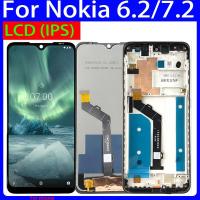ราคา 6.3 IPS สําหรับ Nokia 7.2 จอแสดงผล LCD TA-1196 Digitizer Assembly Replacement สําหรับ Nokia 6.2 LCD TA-1198 จอแสดงผล LCDอะไหล่ซ่อม---&& (28639200917)