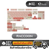 ราคา คีย์แคป AKKO Dye-sub Raccoon 142 Key MAO profile PBT Keycaps Set แรคคูน (24363416615)