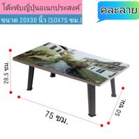 ราคา โต๊ะญี่ปุ่น ขาพลาสติก ขนาด 20x30 นิ้ว (50x75 ซม.) ลายวิว(คละลาย)โต๊ะพับอเนกประสงค์ โต๊ะเขียนหนังสือ ขาพับได้ (9515536349)