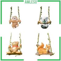 ราคา [แอมเลโซ] แกว่งรูปปั้นสวนสัตว์,เรซิ่นประติมากรรมแขวน,หุ่นน่ารักสําหรับระเบียง (47854370119)