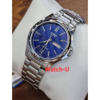 ราคา นาฬิกาข้อมือผู้ชาย CASIO หน้าน้ำเงิน สายสแตนเลส รุ่น MTP-1239D-2A / MTP-1239D-2 (24759846037)