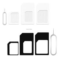 ราคา CH* 4 In 1 Sim Card Adapter Kits with Card Pin Standard Micro Sim Tray to for Nano S (44380708882)
