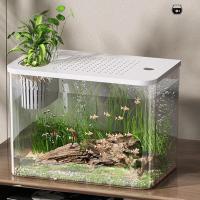 ราคา Fish Tank Aquarium Transparent Desktop Tank Turtle Aquarium Small Aquariums Decorative Fish Container for Fish (53359373914)