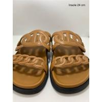 ราคา Preloved (PL) - รองเท้าแตะหนังสีน้ําตาล Herm*s Slip On (27178641268)