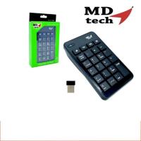 ราคา MD-Tech คีย์บอร์ดตัวเลขไร้สาย Numeric Wireless สำหรับโน๊ตบุ๊ค/PC รุ่น RF-PT-980 (25528448772)