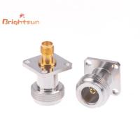 ราคา [BT-t] N Type Female to SMA Female Ja RF Coax Adapter 4 Hole Panel for Wireless Router Signal Converter Solutions ใหม่ (57457342304)