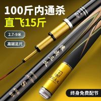 ราคา คันเบ็ดตกปลาคาร์บอน น้ำหนักเบาที่ทนทาน พิเศษสำหรับตกปลาตัวใหญ่ แบบสีดำ (55101601472)