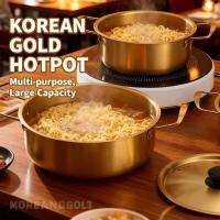 ราคา หม้อก๋วยเตี๋ยว Maggie Soup Cooking Korean Style Hotpot Golden Ramen Handle Ramen Pot (45409640108)
