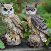 ราคา ดารอน รูปปั้นนกฮูก,ป้องกันนกกันน้ํานกฮูกตุ๊กตา,สวนยามเรซินที่สมจริงน่ารักสวนนกฮูกตกแต่งลานระเบียง (55760069213)