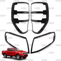 ราคา กรอบไฟ ครอบไฟ สีดำด้าน สำหรับ Ford Ranger T6 ปี 2012-2015 (13342665940)