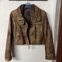 ราคา แจ็คเก็ตหนังแท้ jacket ไบค์กี้ H.BIS หนังแกะแท้ สภาพใหม่ทำรอยยับจากโรงงานมานะครับ (23116039458)