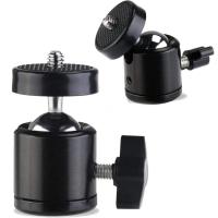ราคา 1/4" Ball Head Screw Tripod Mount 360 Rotating Mount Base Adapter for DSLR Camera Tripod Monopod Camcorder Light Stand (24112374607)