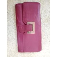 ราคา กระเป๋าสตางค์หนังแท้สีชมพูdaks (13996359267)