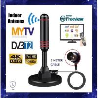ราคา เสาอากาศทีวีดิจิตอล DVBT2 MYTV เสาอากาศทีวีในร่มแบบพกพา (57455610830)