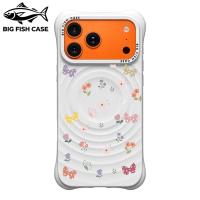 ราคา เคสไอโฟน ซิลิโคนสีขาว กันกระแทก ลายดอกไม้และผีเสื้อพาสเทล แม่เหล็ก มุมหนา สำหรับ iPhone 17 16 15 14 13 12 11 Pro Max Plu (43381310833)