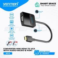 ราคา Vention Converter Mini HDMI เป็น VGA พร้อมพอร์ตเสียง พอร์ตชาร์จ 3.5 มม. Micro USB HD Original (46660834755)