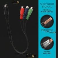 ราคา WMIAOM MINI DIN 9 Pin Male to 3RCA Female, 11.8in Plug and Play MINI DIN 9 Pin to 3RCA Cable, Universal Video Adapter Cable ระบบ AV (55561839075)