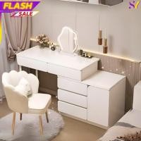 ราคา โต๊ะเครื่องแป้ง โต๊ะลิ้นชัก ขนาด100cm ท็อปกว้าง ลิ้นชักเก็บของ รับน้ำหนักได้มาก ประกอบง่าย พร้อมส่ง (24459571290)