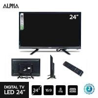 ราคา ALPHA ทีวี LED ขนาด 24 นิ้ว รุ่น LWD-245AAHD รับประกัน 2 ปี (21552409799)