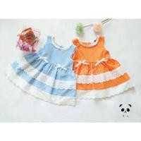 ราคา ชุดเซ็ทเสื้อลูกไม้2ชั้นเด็กผู้หญิง (54561916365)