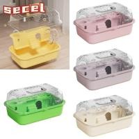 ราคา Secel บ้านนิสัยหนูแฮมสเตอร์, เปิดด้านบนพร้อมที่จับกรงหนูแฮมสเตอร์, ระบายอากาศโปร่งใสขนาดเล็กสัตว์กรงสําหรับ Gerbils เม่น (27529729645)