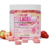 ราคา VIFSSG Collagen Peptide for Women60 Sugar Hydrolyzed Extra Strength 2500mg ประเภทโปรตีน IIIIIIVX พร้อม 15000mcg ไบโอตินและ A B6 B12 CE สําหรับผมผิวเล็บ (52960862097)